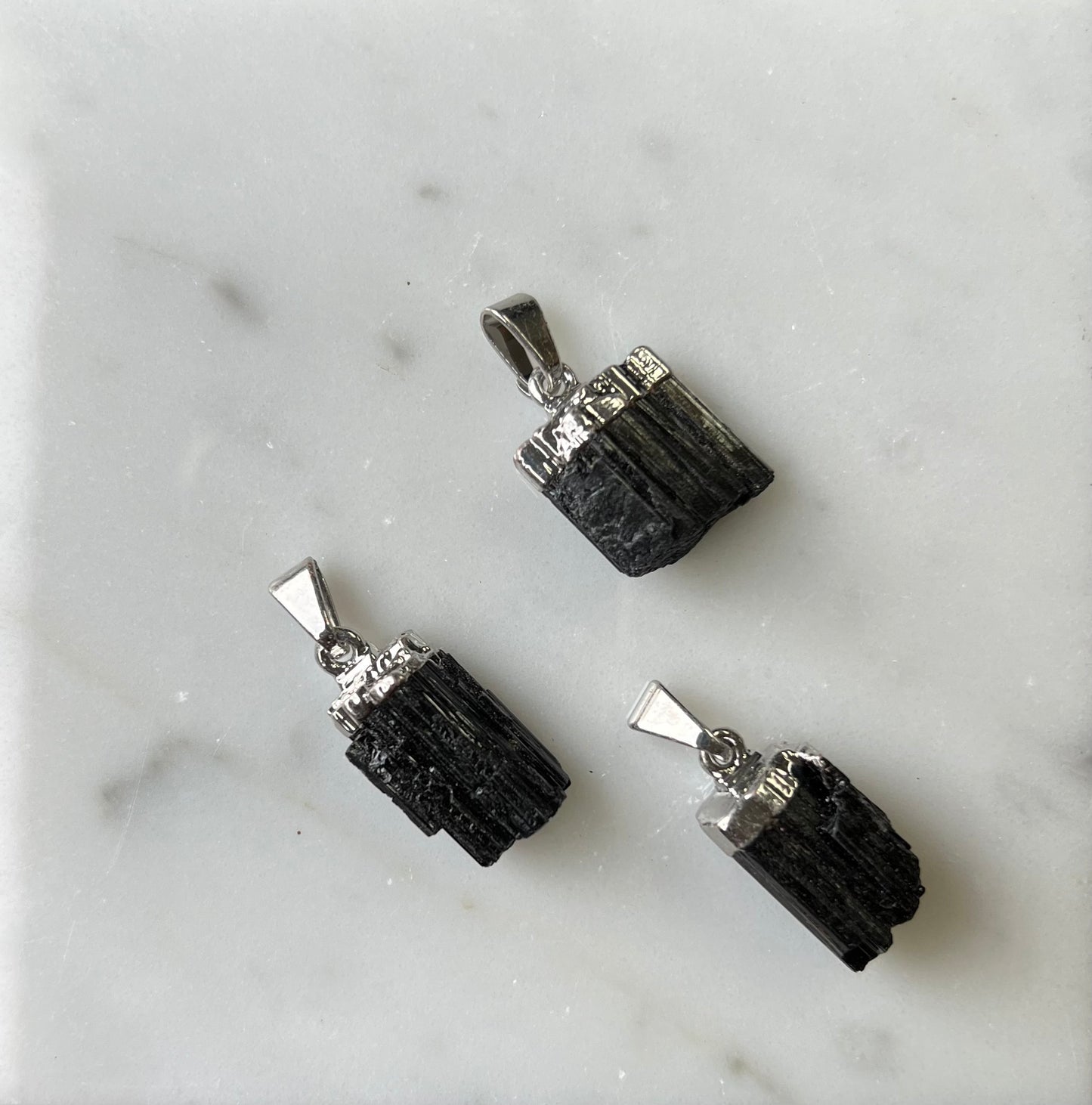 Zwarte tourmalijn hanger