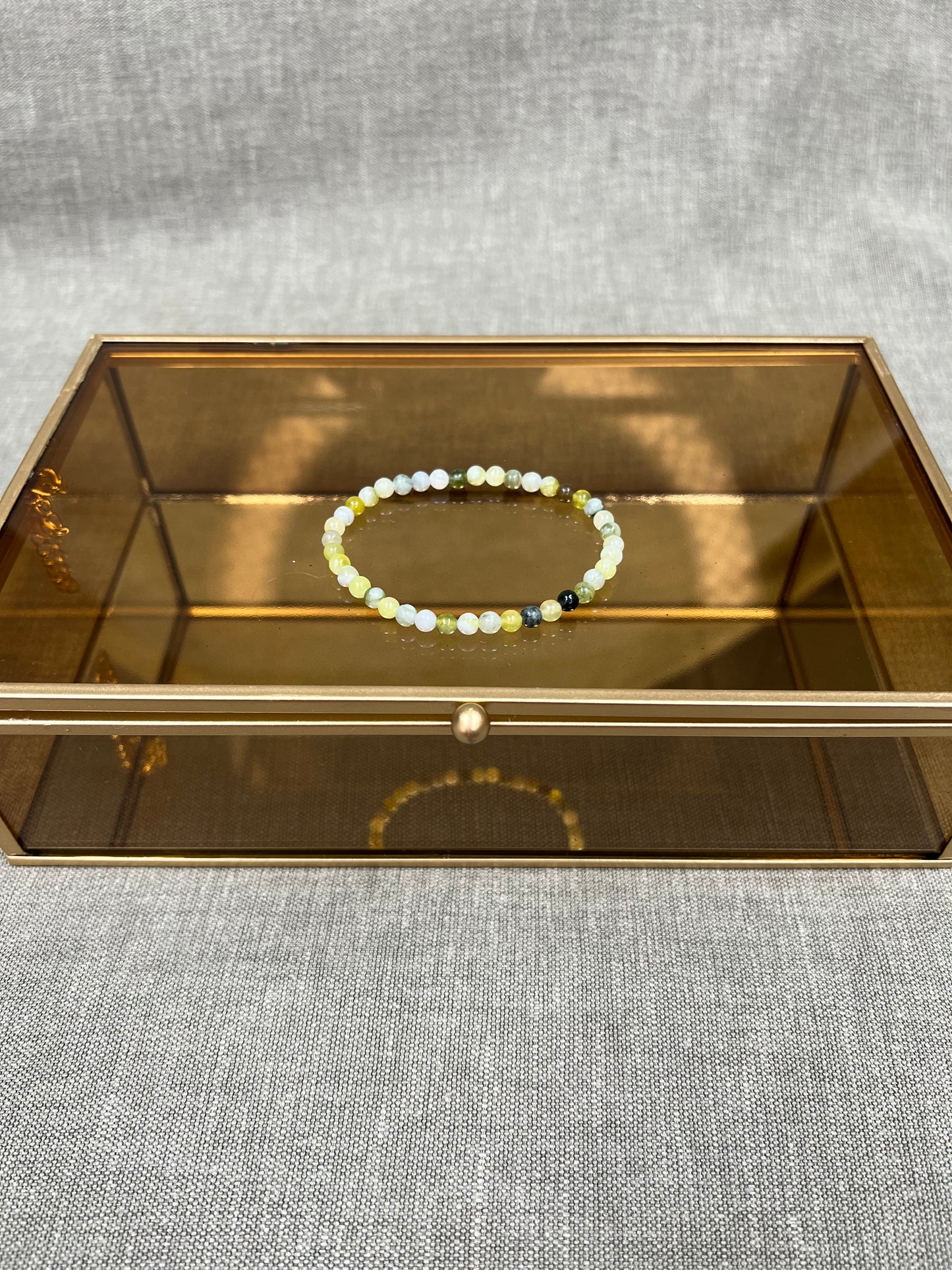 Groene jade kogelarmband 4mm