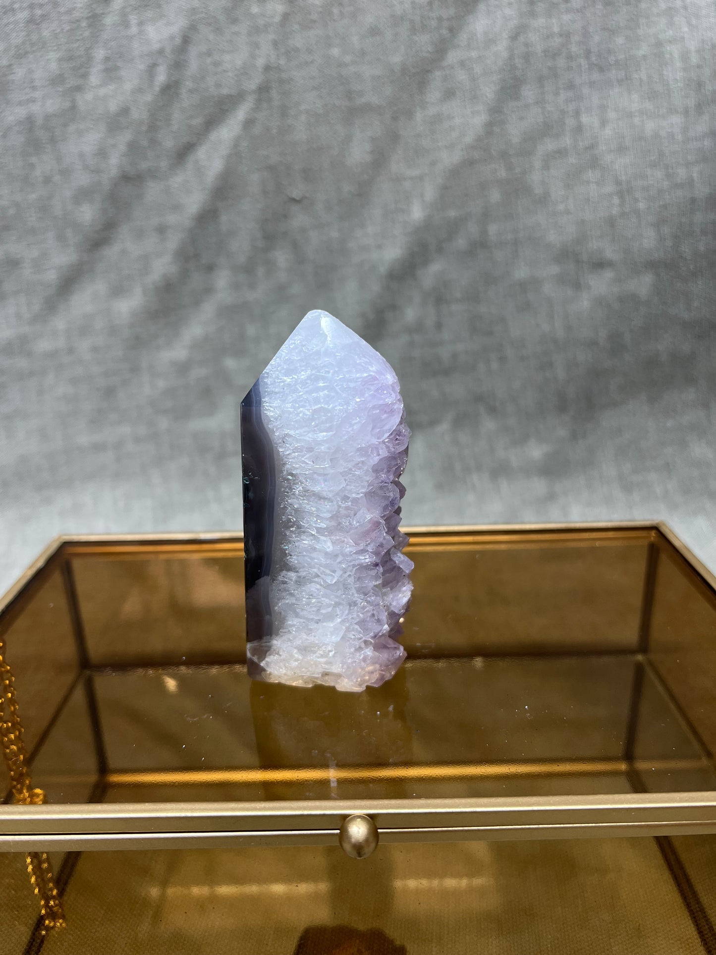 Amethist met agaat toren