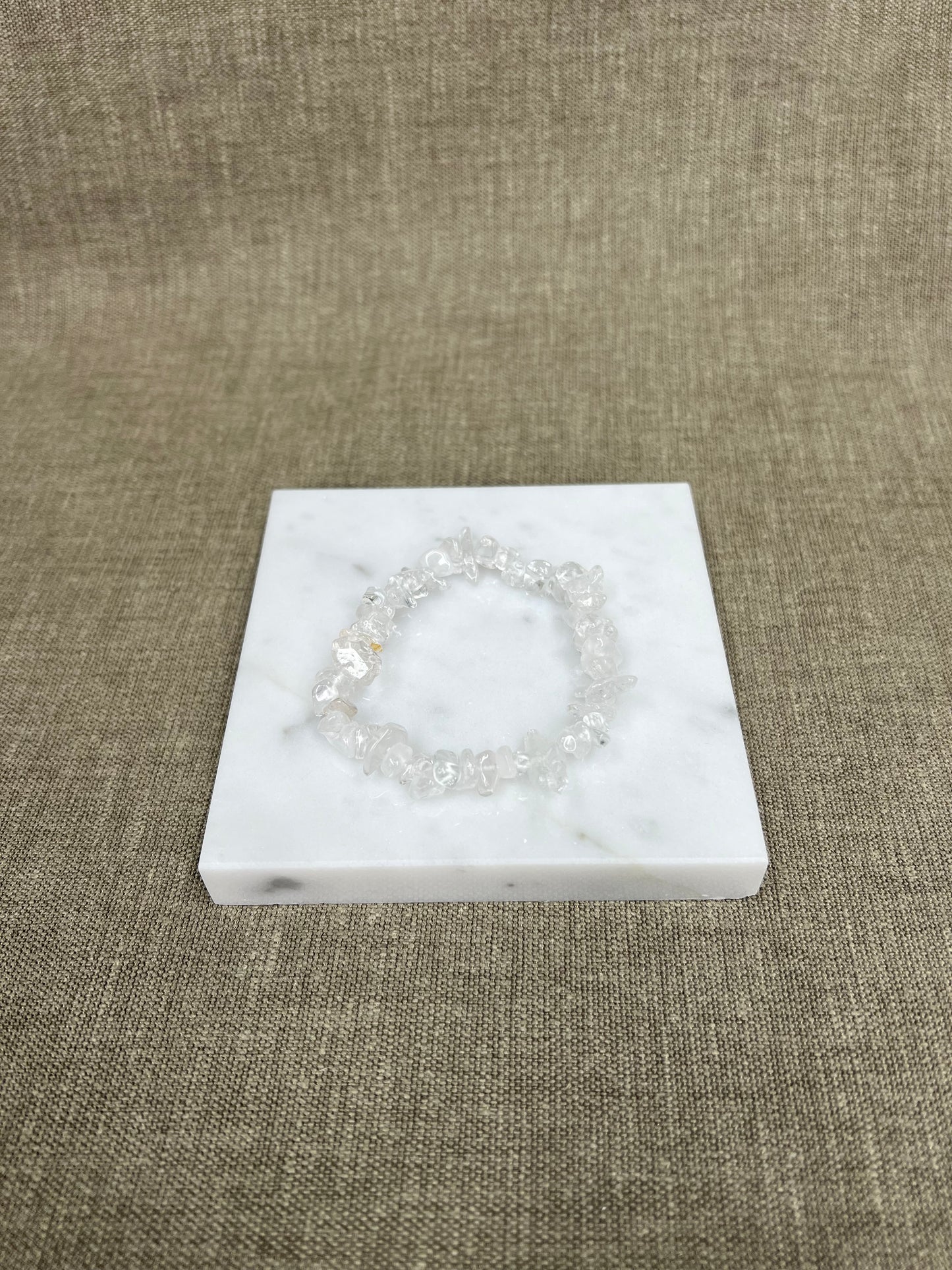 Clear quartz splitarmband