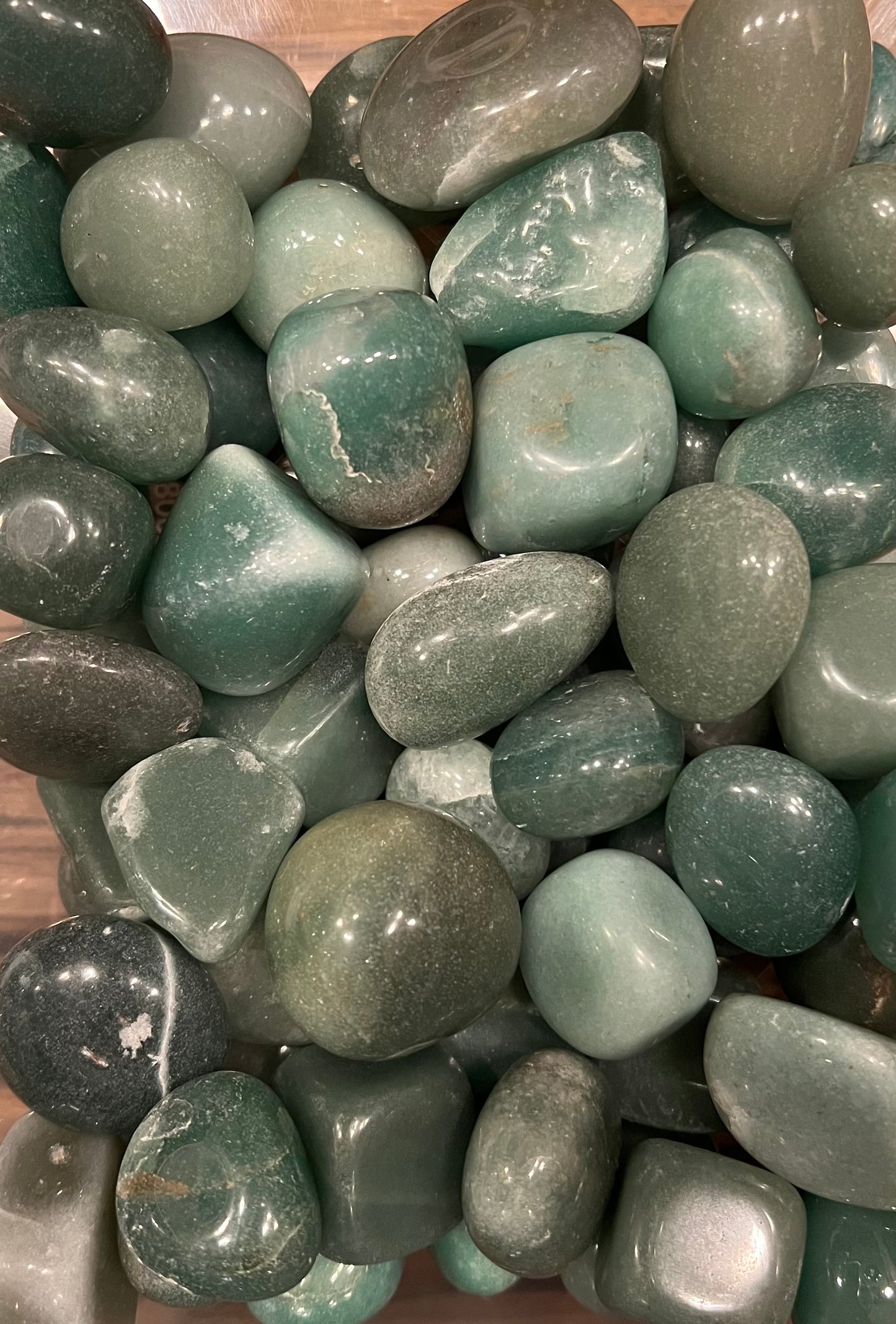 Groene aventurijn trommelsteen