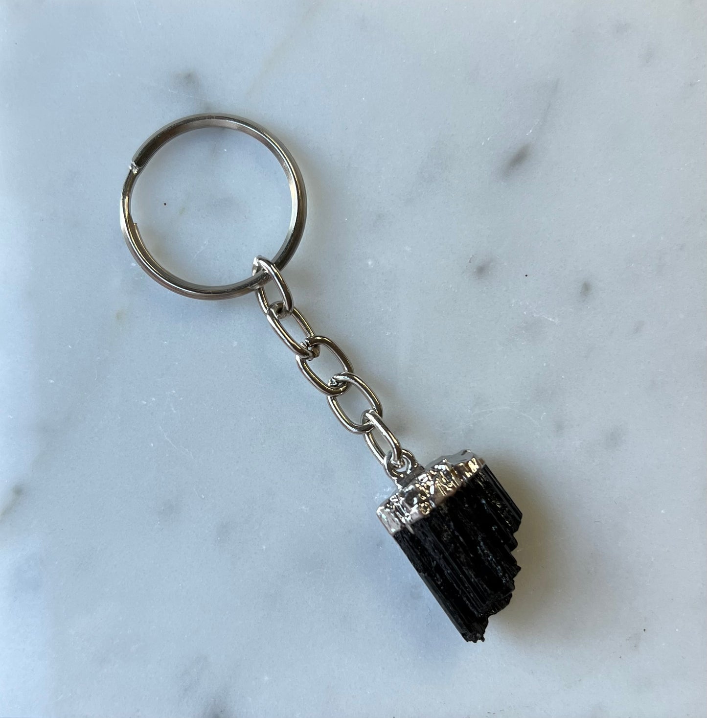Zwarte tourmalijn sleutelhanger