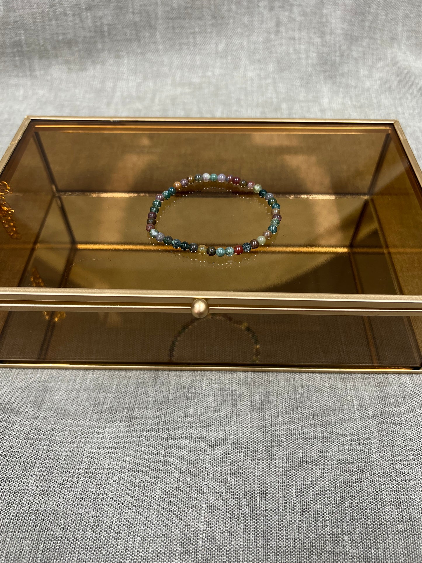 Oceaan jaspis kogelarmband 4mm