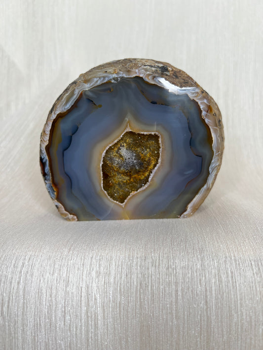 Agaat geode op standvlak