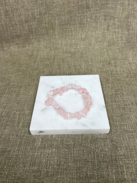 Rozenkwarts splitarmband