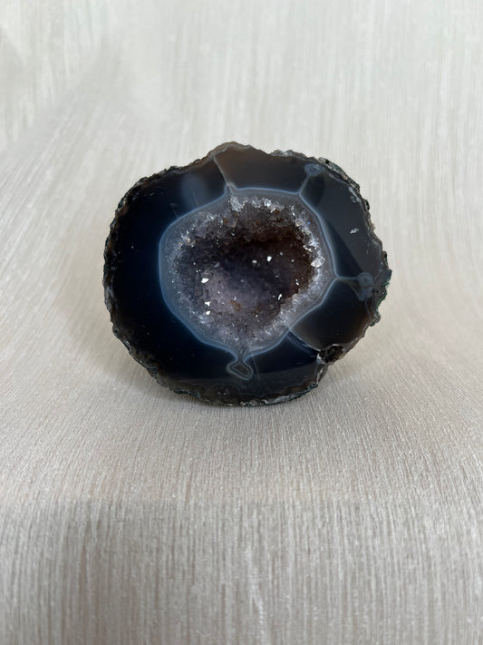Agaat geode op standvlak