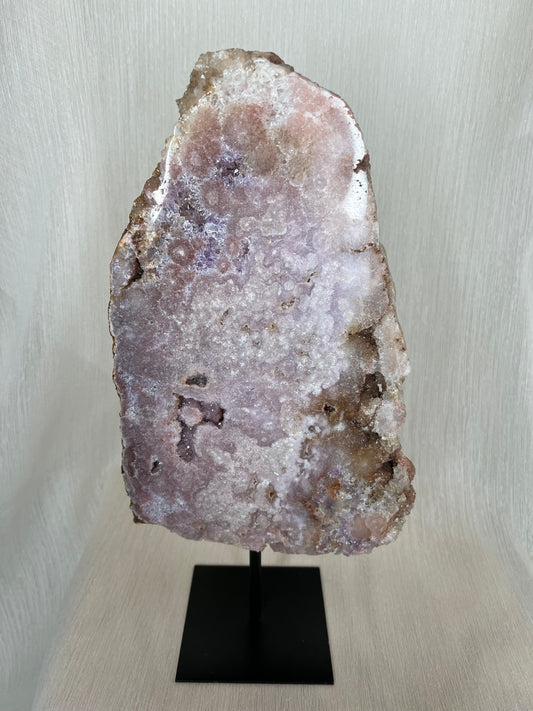 Roze amethist op pin